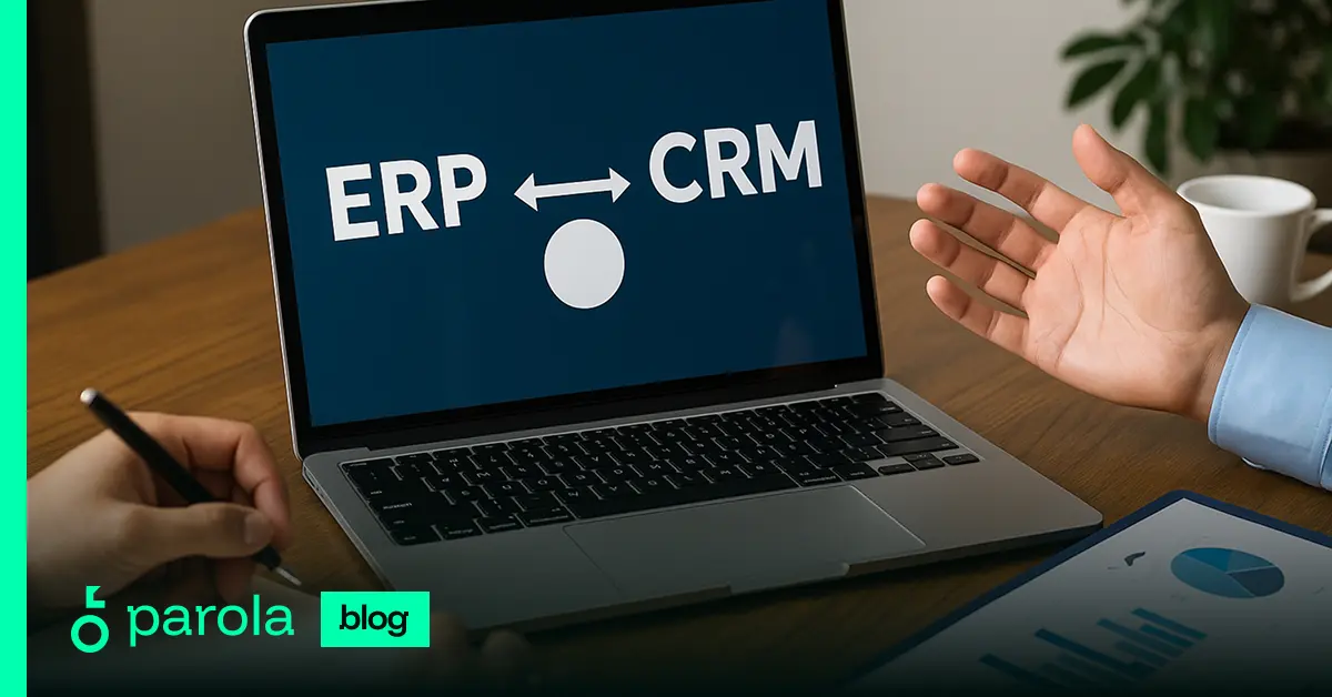 CRM ve ERP entegrasyon ekranı